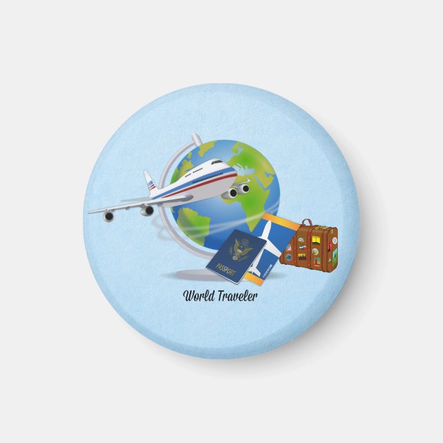 World Traveller, verpackt und einsatzbereit, Magnet (Vorne)