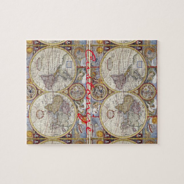 World Traveller Vintag Map Thunder_Cove (Horizontal)