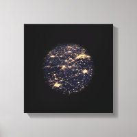 World Wide Web Light Network Canvas Print
