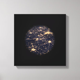 World Wide Web Light Network Canvas Print Leinwanddruck
