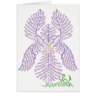 World Word Iris Card