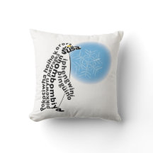 World Word Pinguin Pillow