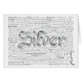 World Word Silver Jubiläumskarte