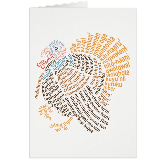 World Word Wild Turkey Card (Vorne)