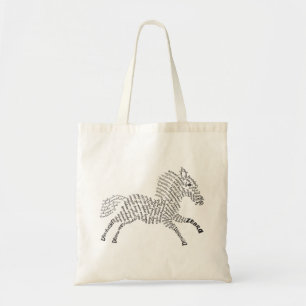 World Word Zebra-Tasche Tragetasche