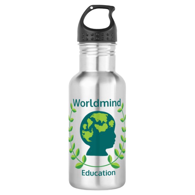 Worldmind Bildung Gear Edelstahlflasche (Vorderseite)