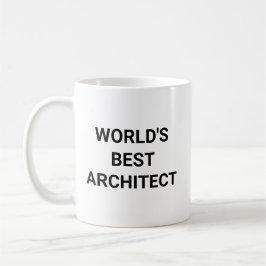 Worlds Best Architect Funny Career Coworker Gift Kaffeetasse