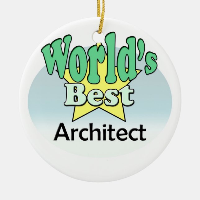 World's best Architect Keramikornament (Vorne)