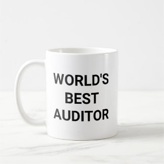 Worlds Best Auditor Funny Career Coworker Gift Kaffeetasse