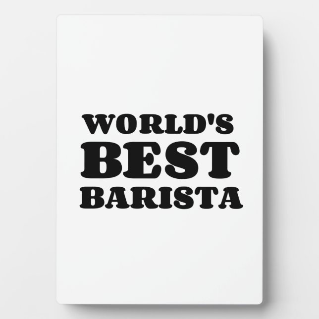 WORLD'S BEST BARISTA FOTOPLATTE (Vorderseite)