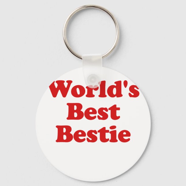 Worlds Best Bestie Schlüsselanhänger (Vorderseite)