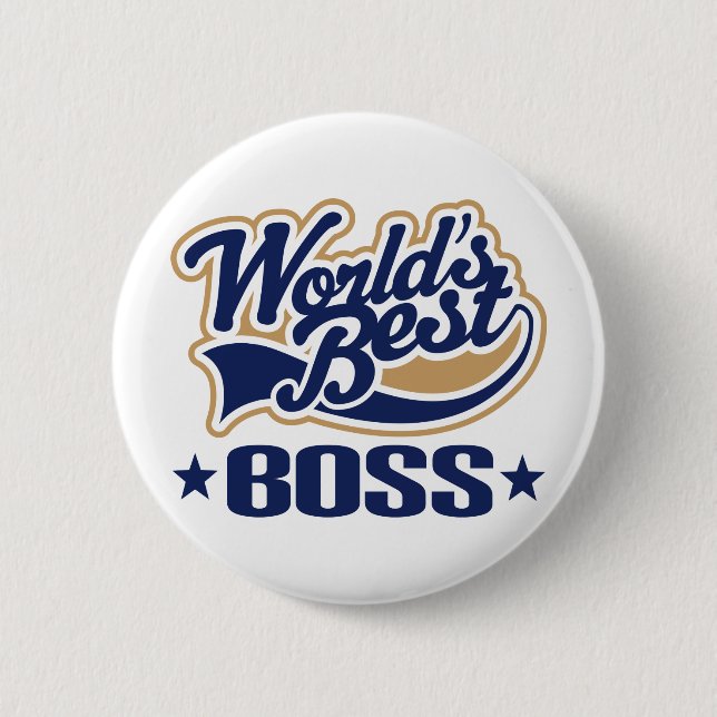 Worlds Best Boss Button (Vorderseite)