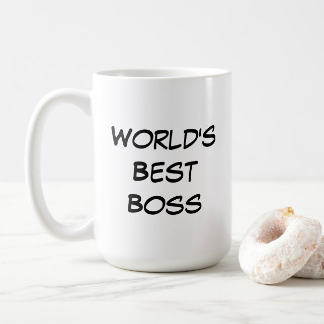 Worlds Best Boss Kaffeetasse (Mit Donut)