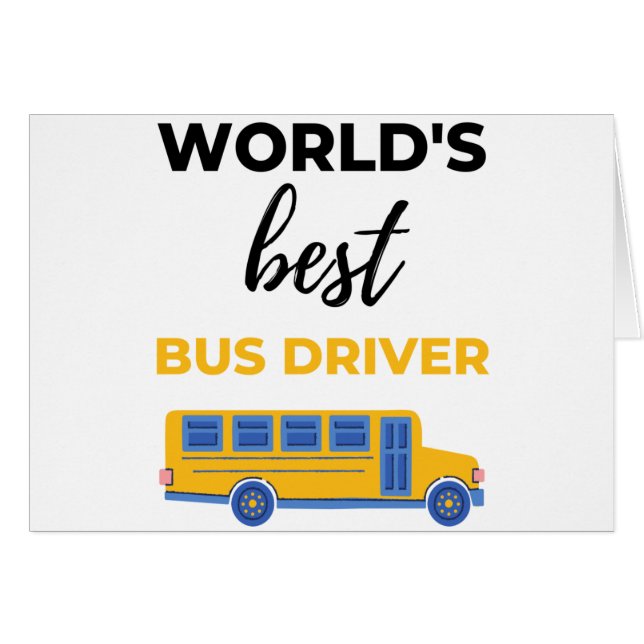 World's Best Bus Driver bl (Devant horizontal)