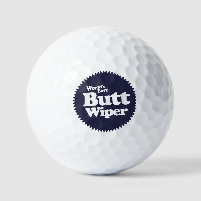 World's Best Butt Wiper Nurse CNA RNA Golfball (Vorderseite)