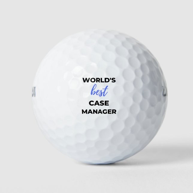 World's Best Case Manager 2 Golfball (Vorderseite)