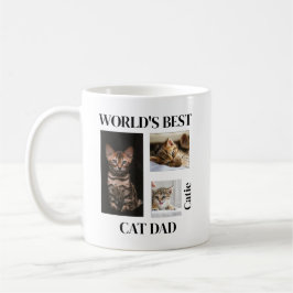 World's Best Cat Dad Custom Name Gift Kaffeetasse