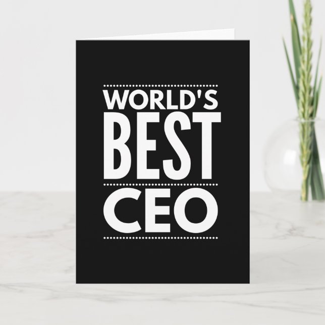 Worlds Best CEO Karte (Vorderseite)