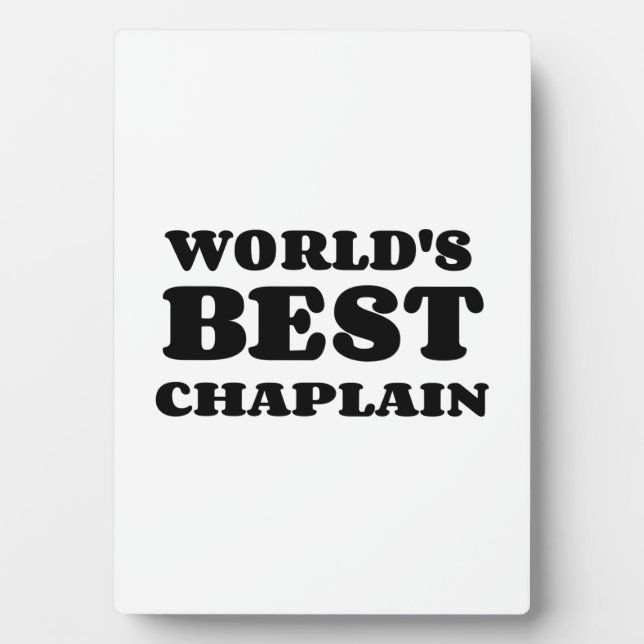 WORLD'S BEST CHAPLAIN FOTOPLATTE (Vorderseite)