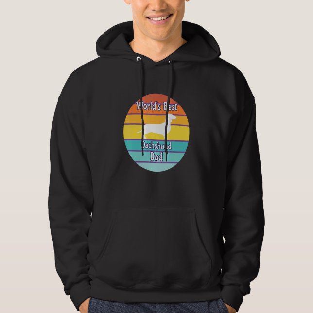 World's Best Dachshund Dad Hoodie (Vorderseite)