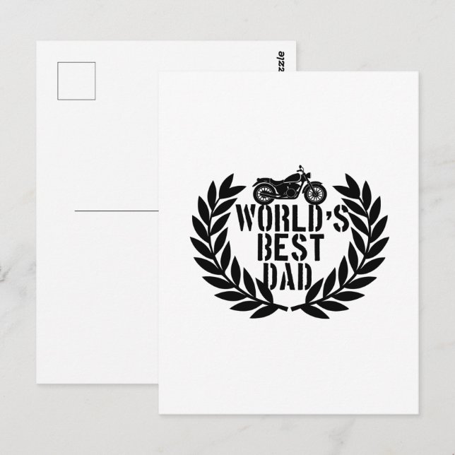World's Best Dad  Postkarte (Vorne/Hinten)