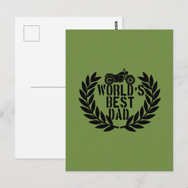 World's Best Dad  Postkarte (Vorne/Hinten)