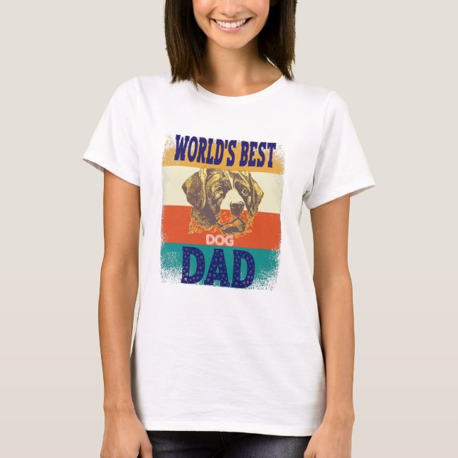 world's best dog dad T-Shirt (Vorderseite)