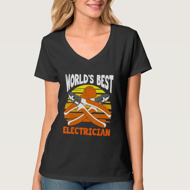 World's Best Electrician for Electrician Electric  T-Shirt (Vorderseite)
