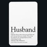 World's Best Ever Husband Definition Magnet<br><div class="desc">Personalise for your special husband to create a unique gift for birthdays,  anniversaries,  weddings,  Christmas or any day you want to show how much he means to you. A perfect way to show him how amazing he is every day. Designed by Thisisnotme©</div>