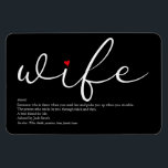 World's Best Ever Wife Definition Magnet<br><div class="desc">Personalise for your special wife to create a unique gift for birthdays,  anniversaries,  weddings,  Christmas or any day you want to show how much she means to you. A perfect way to show her how amazing she is every day. Designed by Thisisnotme©</div>