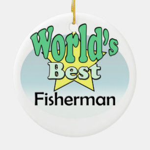 World's best Fisherman Keramikornament