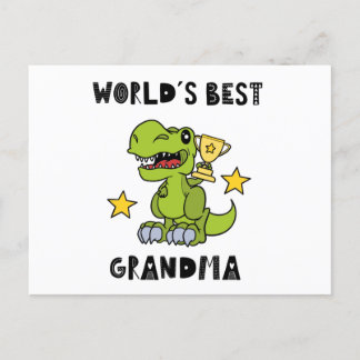Worlds Best Grandma, Granny, Grandmother Postkarte