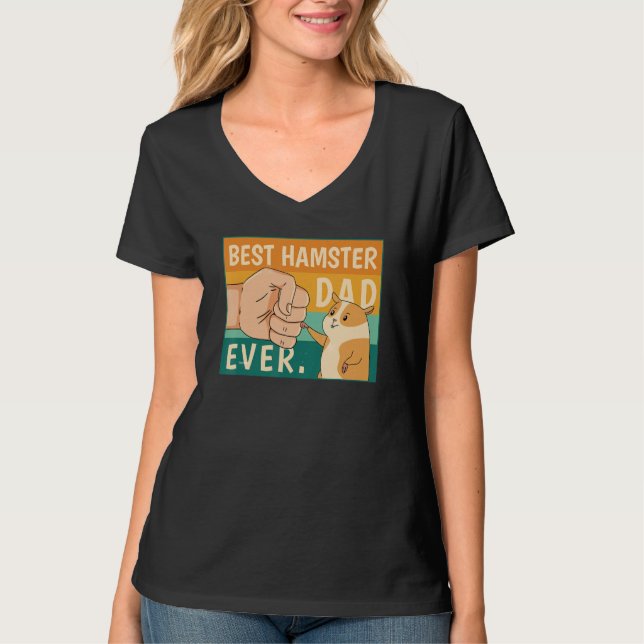 World's Best Hamster Dad Costume For Animal Lovers T-Shirt (Vorderseite)
