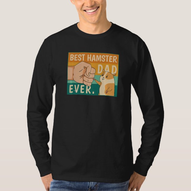 World's Best Hamster Dad Costume For Animal Lovers T-Shirt (Vorderseite)