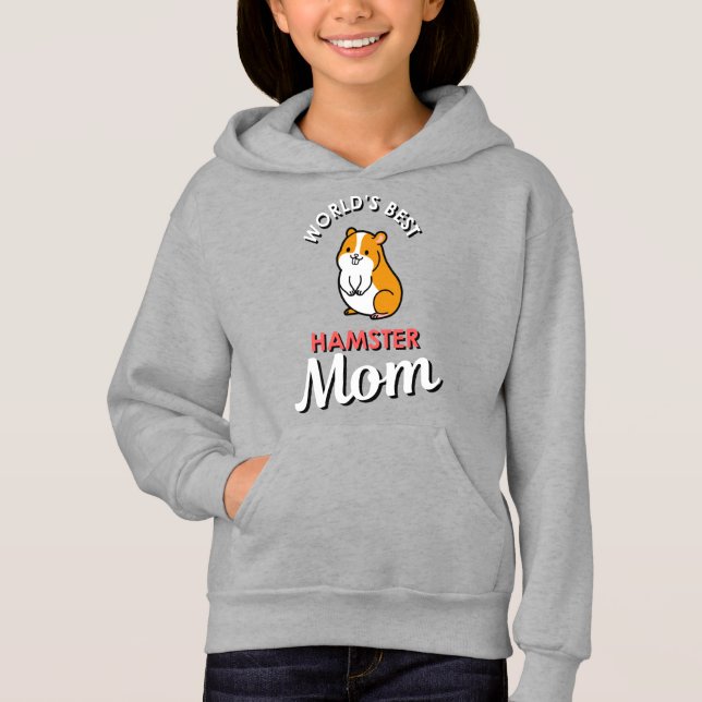 World's Best Hamster Mom Hoodie (Vorderseite)