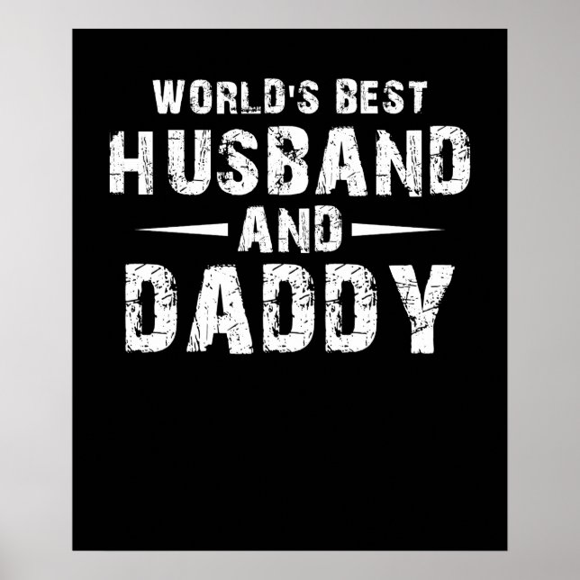 Worlds Best Husband and Daddy Poster (Vorne)