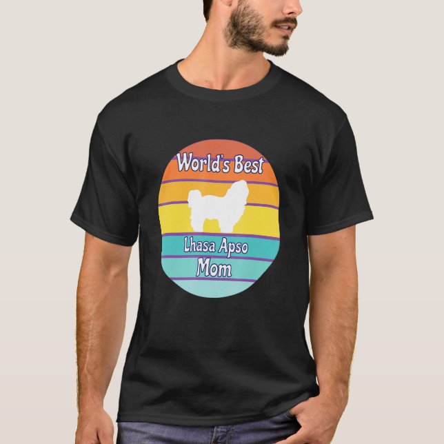 World's Best Lhasa Apso Mom T-Shirt (Vorderseite)