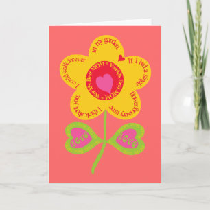 World's Best Mom Flower Karte