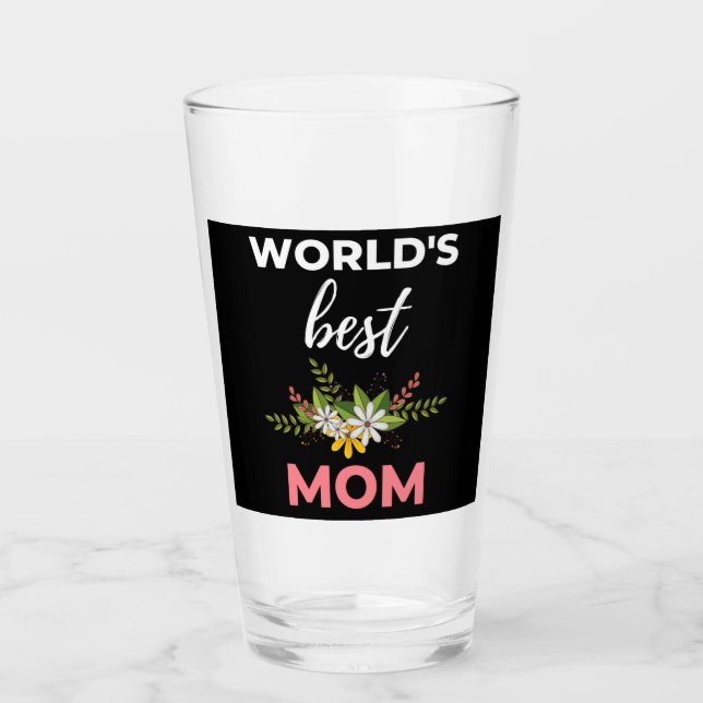 World's Best Mom Glas (Vorderseite)