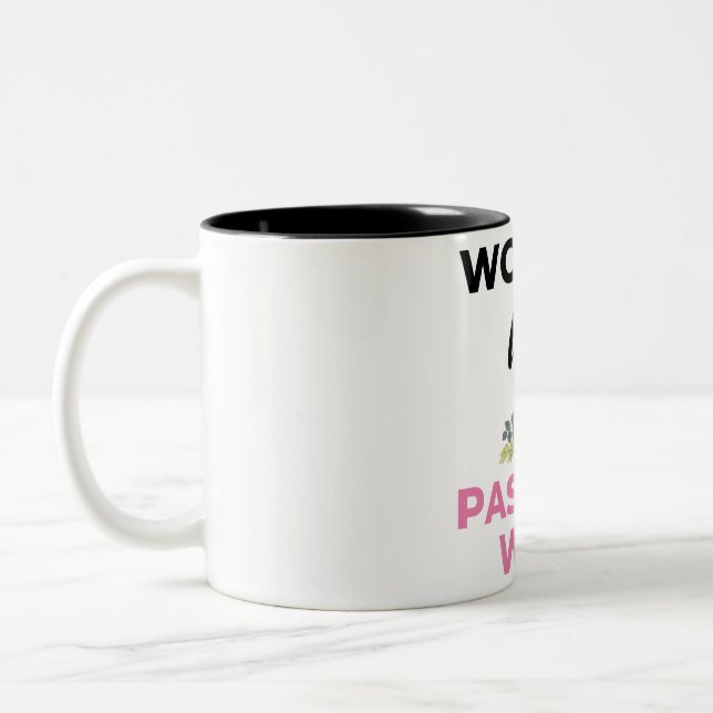 World's Best Pastor's Wife bl Zweifarbige Tasse (Links)