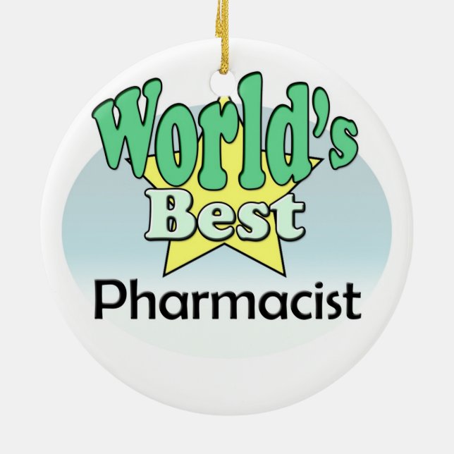 World's best Pharmacist Keramikornament (Hinten)