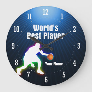 World's Best Player Basketball Große Wanduhr