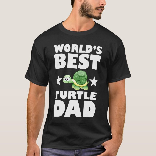 Worlds Best Turtle Dad  Owner Lover Gift T-Shirt (Vorderseite)