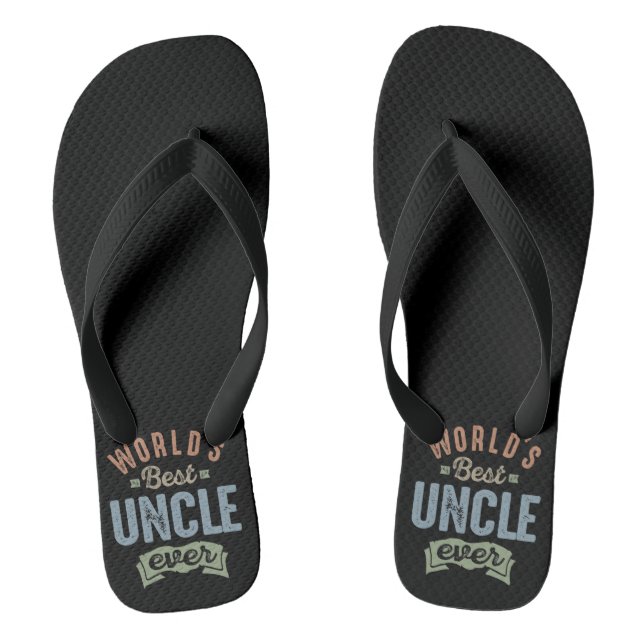 Worlds Best Uncle Flip Flops (Fußbett)