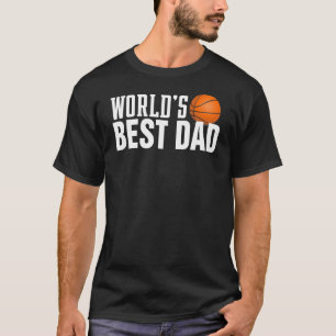 World's Best Vater Typografy Basketball  Shirt