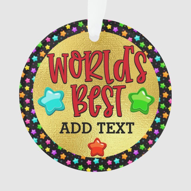 World's Best You Name It Ornament (devant)