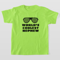 World's Coolest Nephew t-shirt enfant drôle pour g