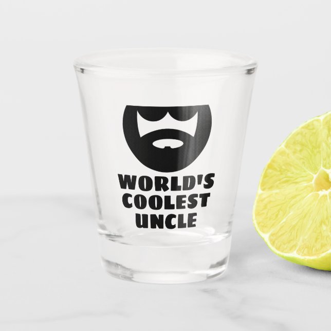 World's Coolest Uncle drôle de verre photo cadeau (Devant)