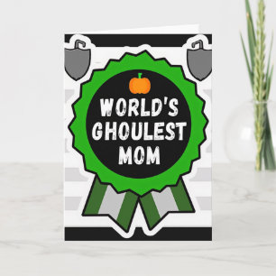 Worlds Ghoulish Mom Auszeichnungskarte Karte