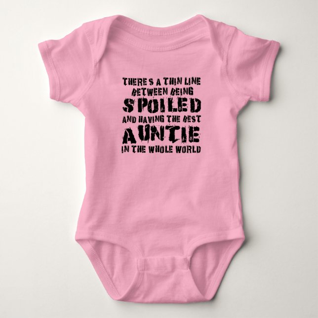world's greatest auntie baby bodysuit strampler (Vorderseite)